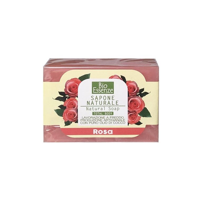 bio essenze sapone naturale rosa 100 g