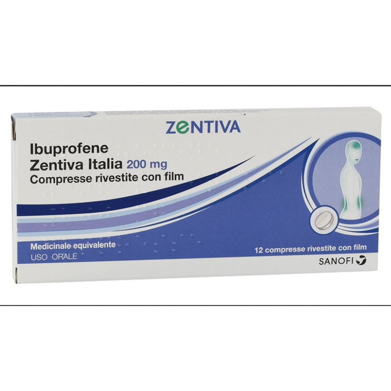 ibuprofene (zentiva italia) 12 cpr riv 200 mg