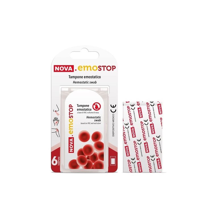 nova emostop tampone emostatico 6 pezzi