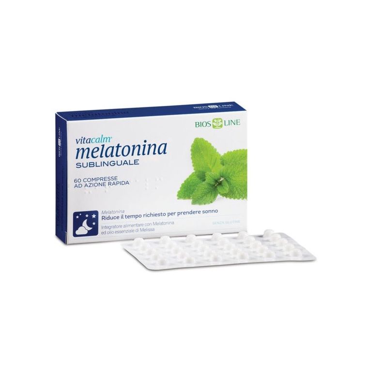 bios line vitacalm melatonina sublinguale 60 compresse 1 mg