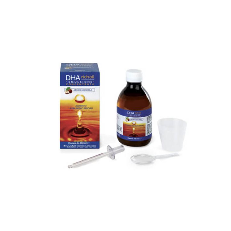 dha richoil sciroppo al 25% di dha di origine algale gusto mandorla 30 ml