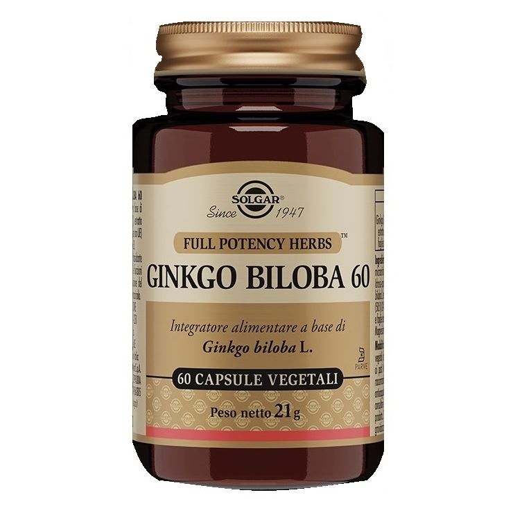 ginkgo biloba 60 60 capsule vegetali