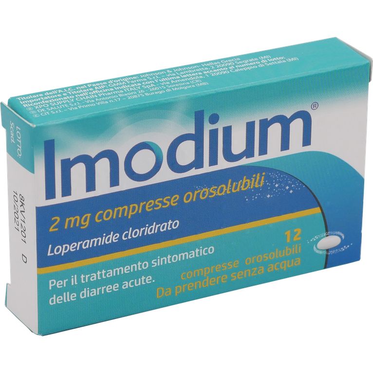 imodium 12 cpr orosolub 2 mg
