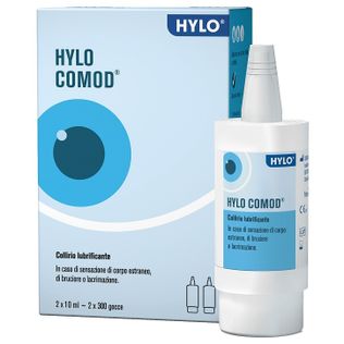 HYLO-COMOD GOCCE OCULARI IALURONATO DI SODIO 0,1% 2 FLACONCINI DA 10 ML