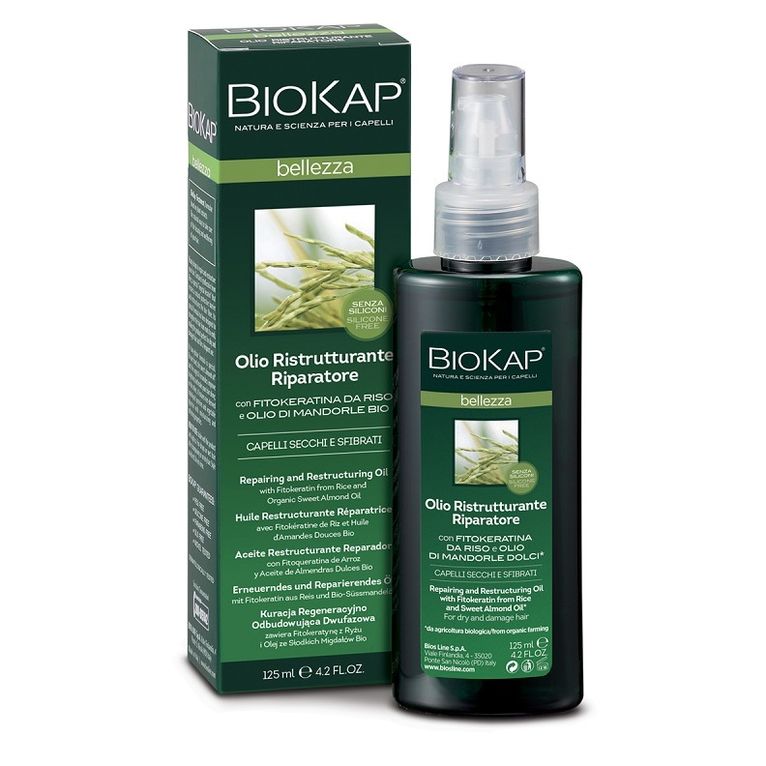 biokap bellezza olio ristrutturante riparatore 125 ml biosline
