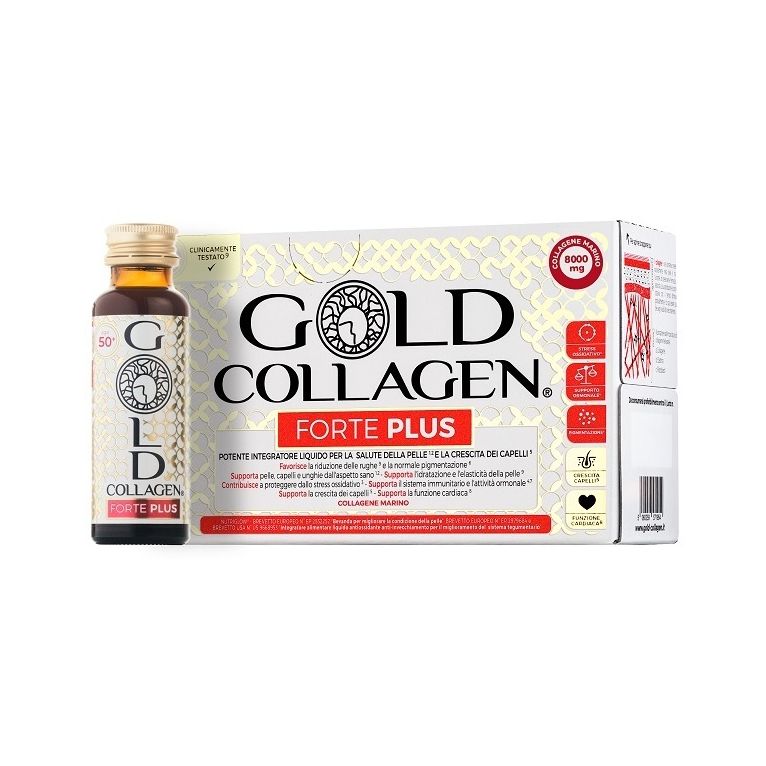 gold collagen forte plus 10 flaconcini da 50 ml 8g collagene