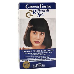 EUPHIDRA COLORE DI FASCINO & RIFLESSI DI SETA SHAMPOO COLOREPERMANENTE 42 BRUNO 120 ML