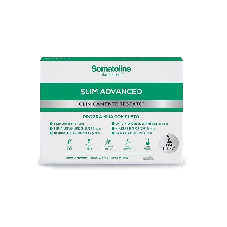 somatoline slim advanced 120 compresse senza glutine senza lattosio