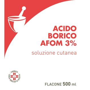 ACIDO BORICO (AFOM) soluz u.e. 500 ml 3%