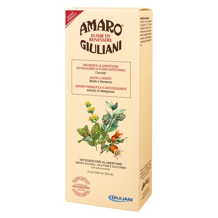 amaro giuliani elisir benessere 300 ml nuova formula