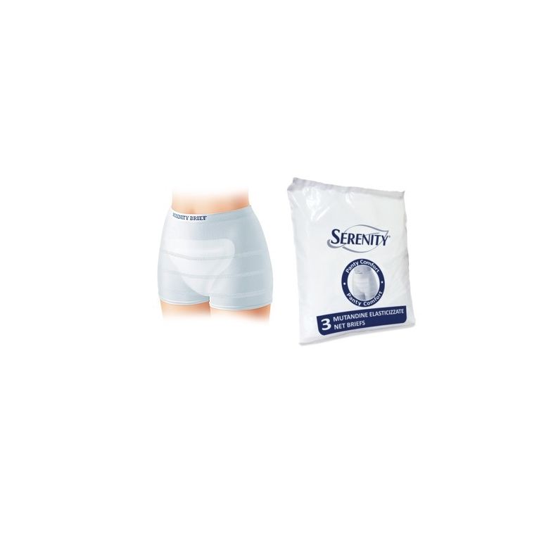 mutandina a rete per incontinenza serenity panty comfort xl3 pezzi