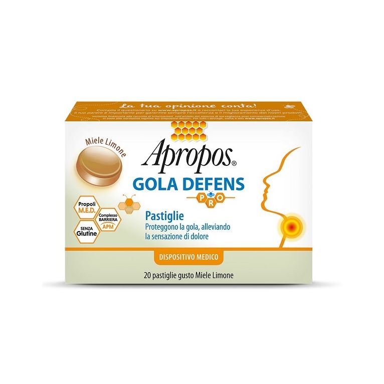 apropos gola defens pro 20 pastiglie miele limone