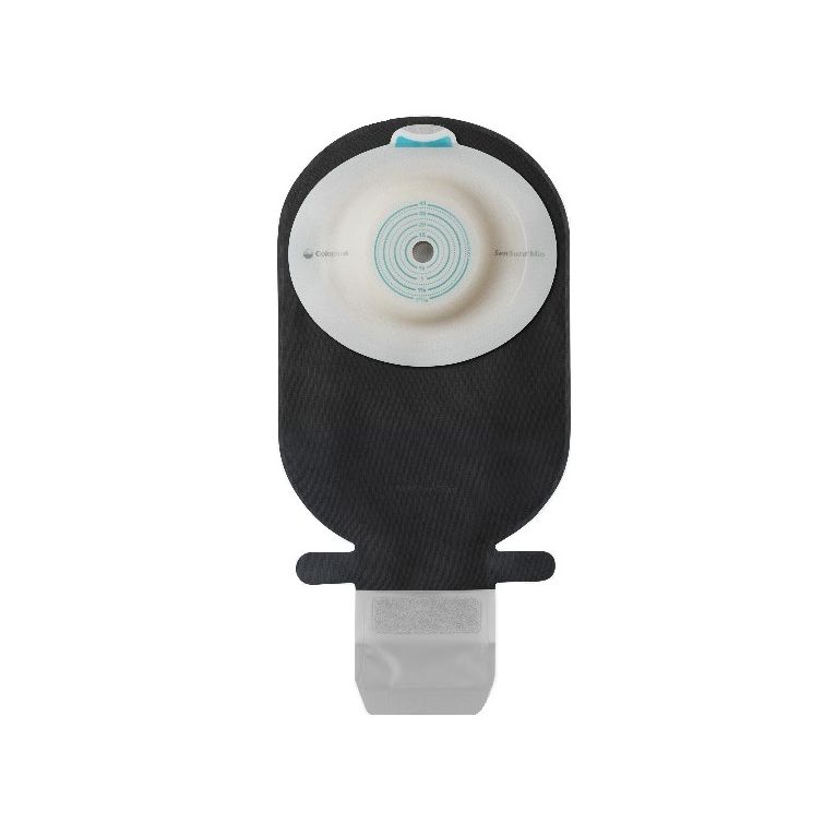 sacca ileostomia sensura mio convex light rivestimento neroapertura ispezionabile maxi foro ritagliabile 10-43 10 pezzi