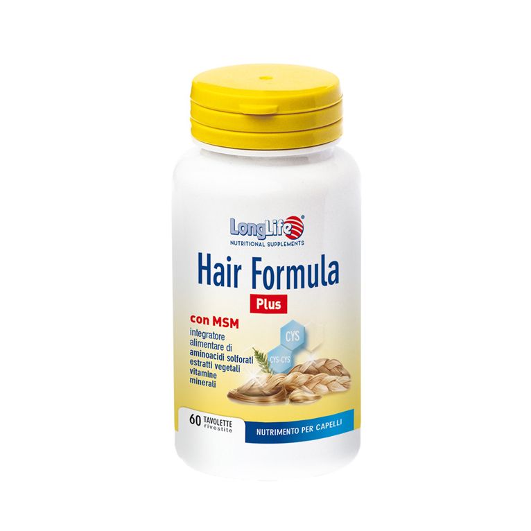 longlife hair formula plus 60 tavolette