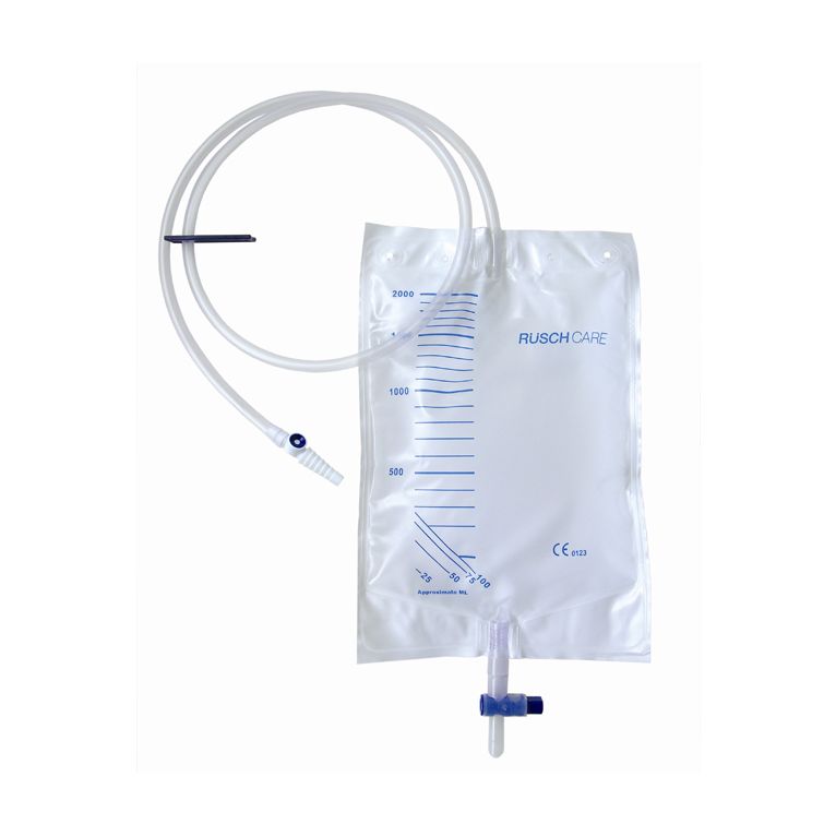 sacca di drenaggio letto per incontinenza 2000ml in pvc convalvola di non ritorno e scarico sterile con tubo di raccordo 120cm 1 pezzo riutilizzabile