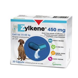 ZYLKENE CANI GROSSA TAGLIA 15-60KG 20 CAPSULE DA 450 MG