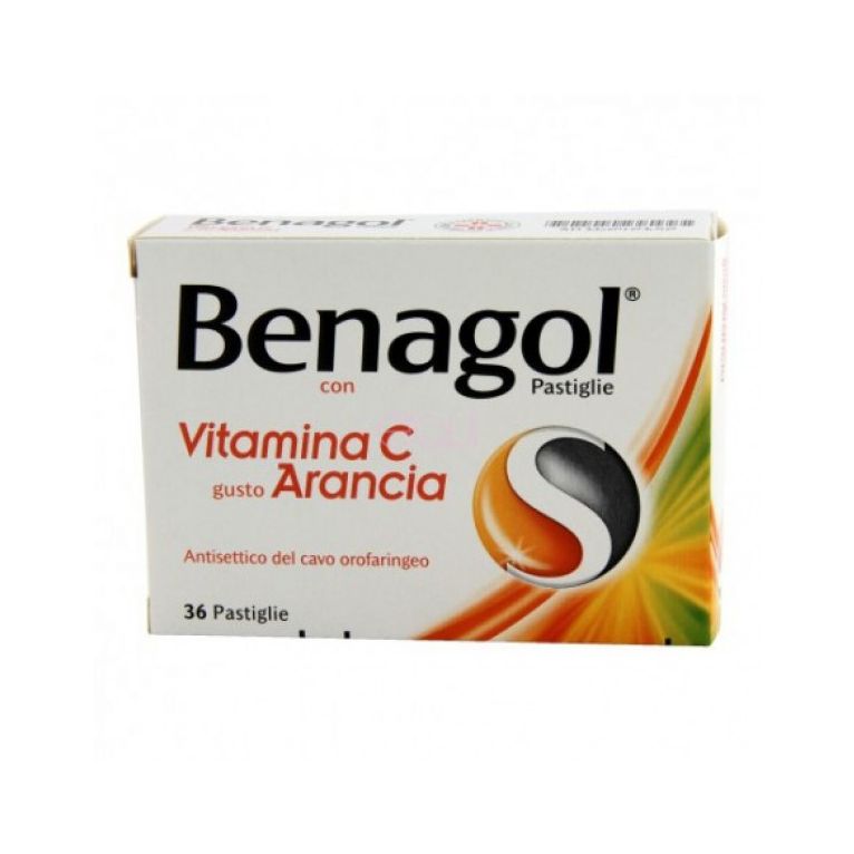 benagol vitamina c 36 pastiglie arancia