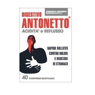 DIGESTIVO ANTONETTO ACIDITA' E REFLUSSO 40 COMPRESSE MASTICABILI