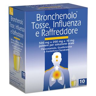 BRONCHENOLO TOSSE INFLUENZA E RAFFREDDORE orale polv 10 buste