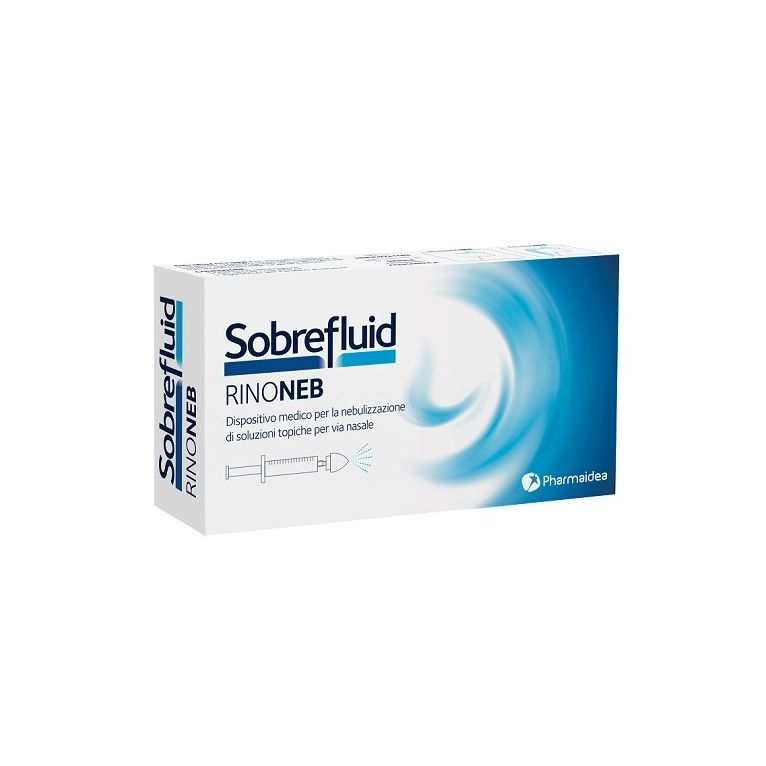 sobrefluid rinoneb dispositivo nebulizzatore + siringa luerlock da 50 ml + agocannula per prelievo soluzione