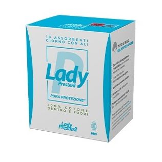 LADY PRESTERIL ASSORBENTI GIORNO CON ALI RIPIEGATI BIODEGRADABILI 10 PEZZI