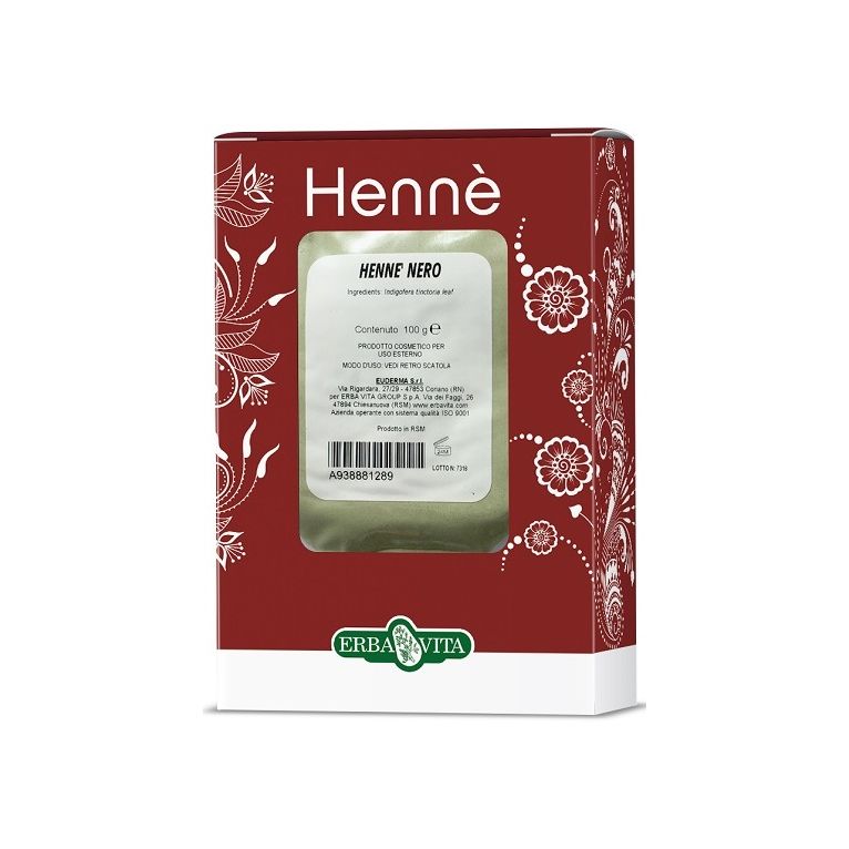 henne colorante capelli nero 100 g