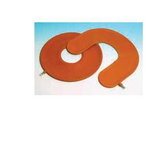 CUSCINO ANTIDECUBITO PNEUMATICO IN GOMMA ROSSA. LARGHEZZA DELLA CIAMBELLA 45CM