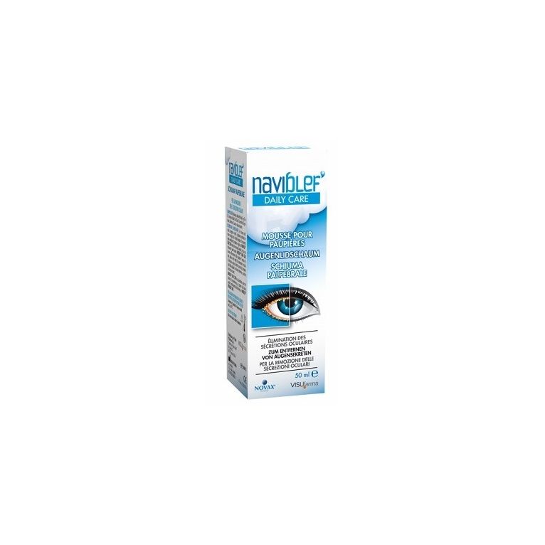 naviblef daily care schiuma per rimozione secrezioni ocularida palpebre e ciglia 50 ml