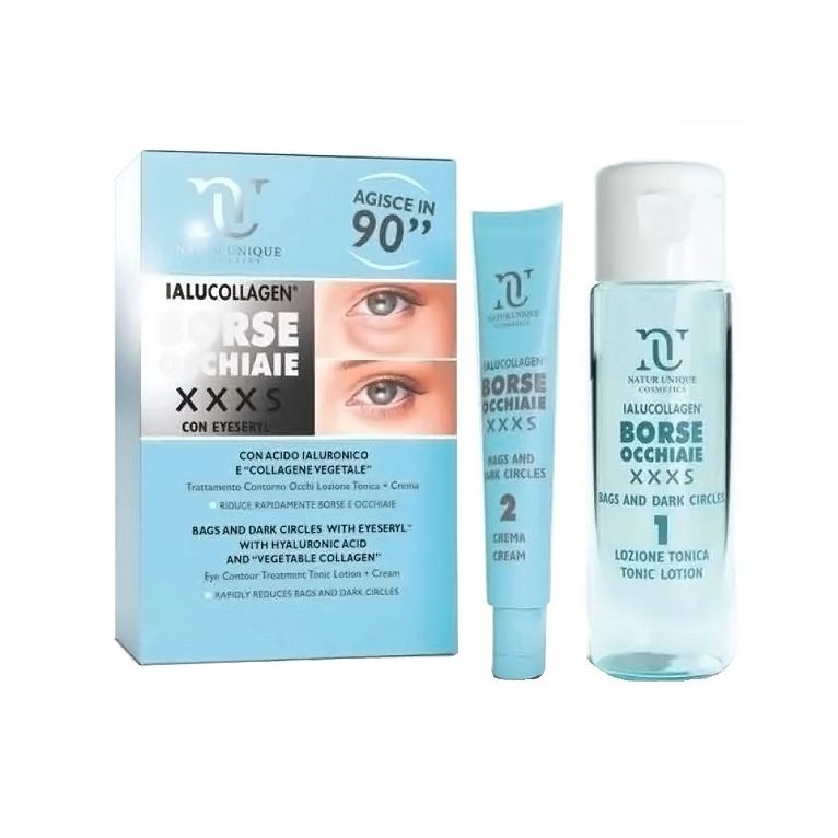 natur unique ialucollagen borse e occhiaie xxxs tonico 10 ml+ 30 ml