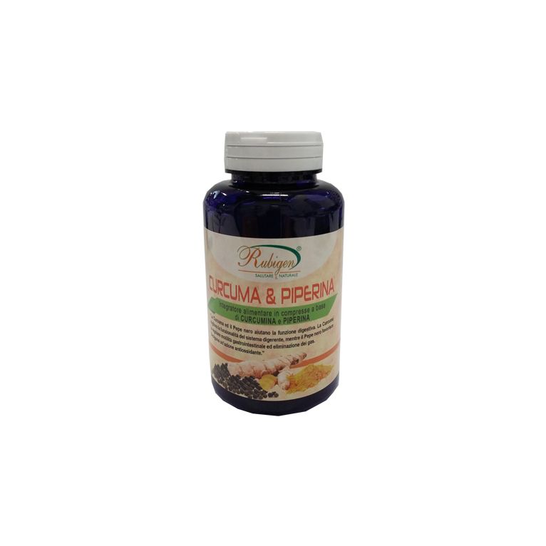 curcuma & piperina rubigen 120 compresse da 500 mg