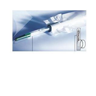 CATETERE VESCICALE IN PVC MONOUSO PER CATETERISMO INTERMITTENTE MOBILE LUBRIFICATO IN GEL CON CAPSULA DI GEL INTEGRATA 2FORI ATRAUMATICI LUNGHEZZA 40 CM PUNTA ERGOTHAN CH14