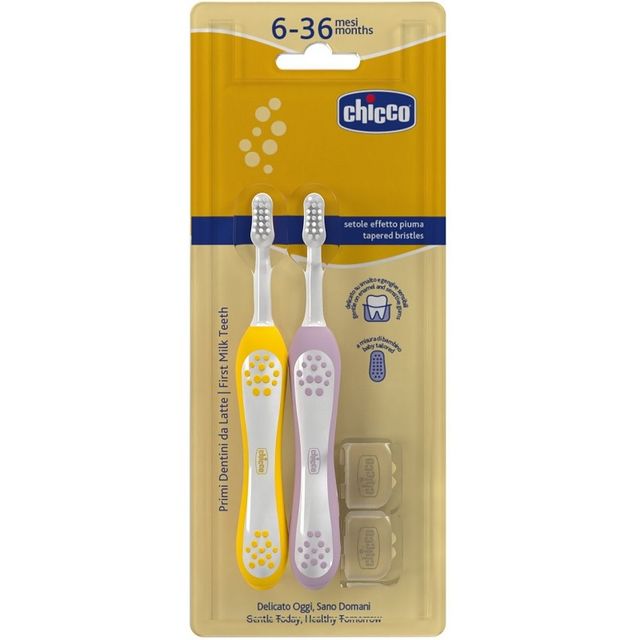chicco-spazzolino-6-36-mesi-doppio-rosa-giallo