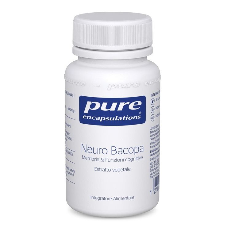 pure encapsulations neuro bacopa memoria & funzioni cognitive 30 capsule