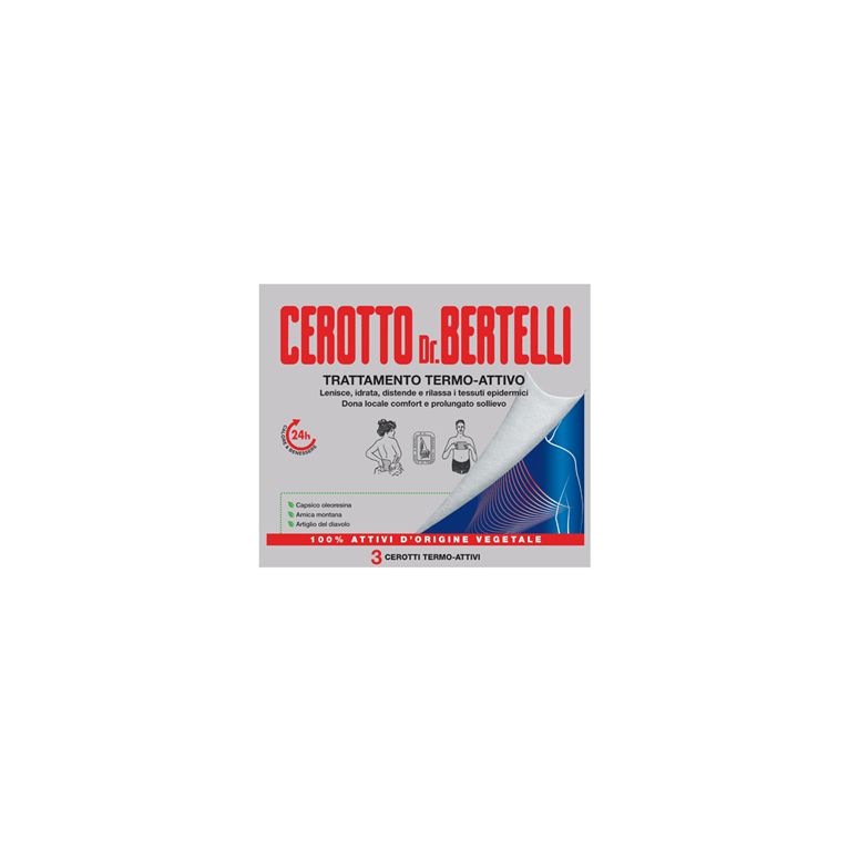 dr bertelli cerotto termo-attivo 3 pezzi