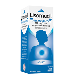 LISOMUCIL TOSSE MUCOLITICO AD sciroppo 200 ml 750 mg/15 ml con zucchero