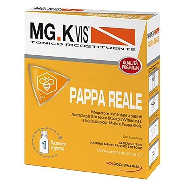 mgk vis tonico ricostituente pappa reale 10 flaconcini da 10ml
