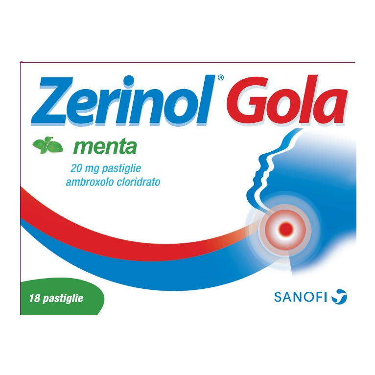 zerinol gola menta 18 pastiglie 20 mg