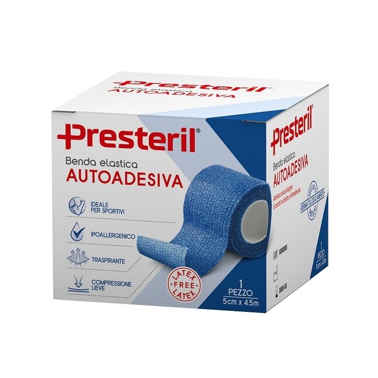 benda elastica autoadesiva latex free presteril cm 5x4,5 m tesi blu
