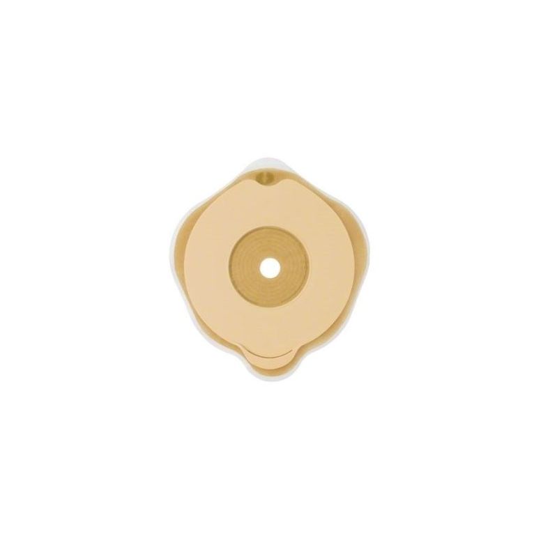 placca piana flexima key 60 mm con protettore cutaneo idrocolloidale e flangia 5 pezzi