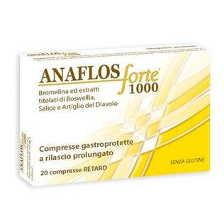 ANAFLOS FORTE 20 COMPRESSE 1000 MG SENZA GLUTINE NATURALMENTE PRIVO DI LATTOSIO