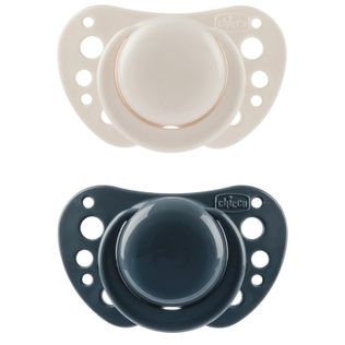 CHICCO SUCCHIETTI AIR BLU SILICONE 6-16 MESI 2 PEZZI