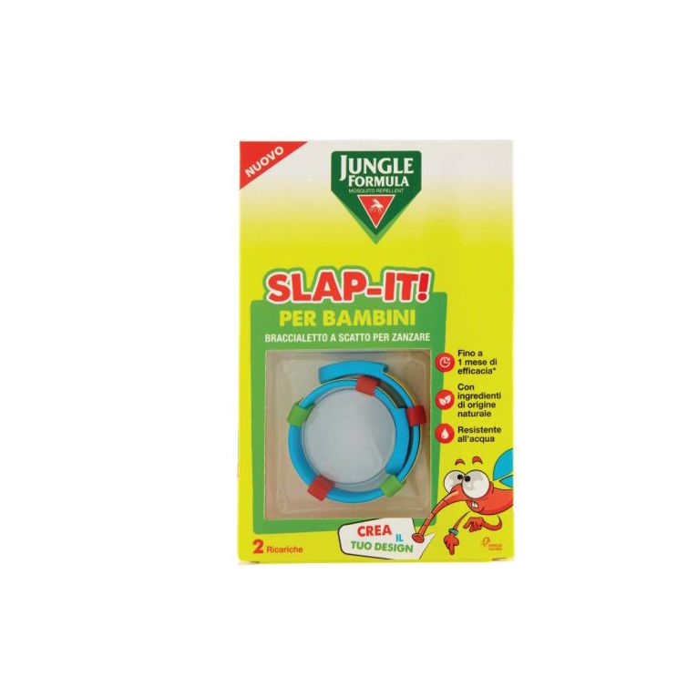 jungle formula slap-it braccialetto anti-zanzare per bambini+ 2 ricariche