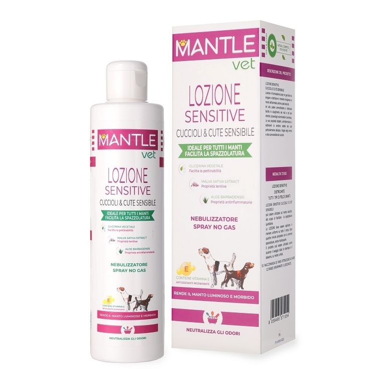 mantle vet lozione cuccioli e cute sensibile 250 ml