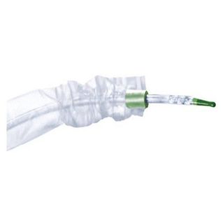 CATETERE VESCICALE IN PVC MONOUSO PER CATETERISMO INTERMITTENTE MOBILE LUBRIFICATO IN GEL CON CAPSULA DI GEL INTEGRATA LUNGHEZZA 40 CM PUNTA TIEMANN CH14