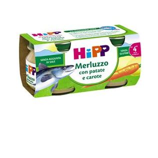 HIPP OMOGENEIZZATO MERLUZZO CAROTE PATATE 2X80 G