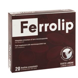 FERROLIP 20 BUSTINE OROSOLUBILI GUSTO LIMONE