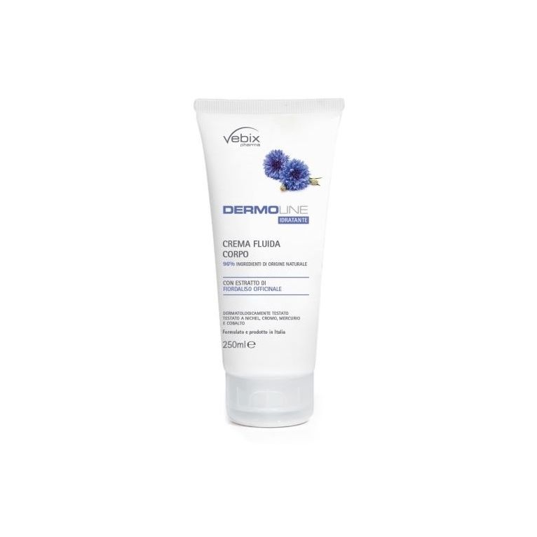 vebix dermoline crema fluida corpo fiordaliso 250 ml