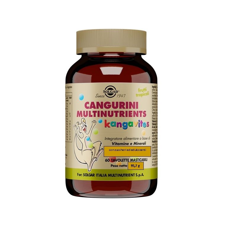 cangurini multinutrients frutti tropicali 60 tavolette