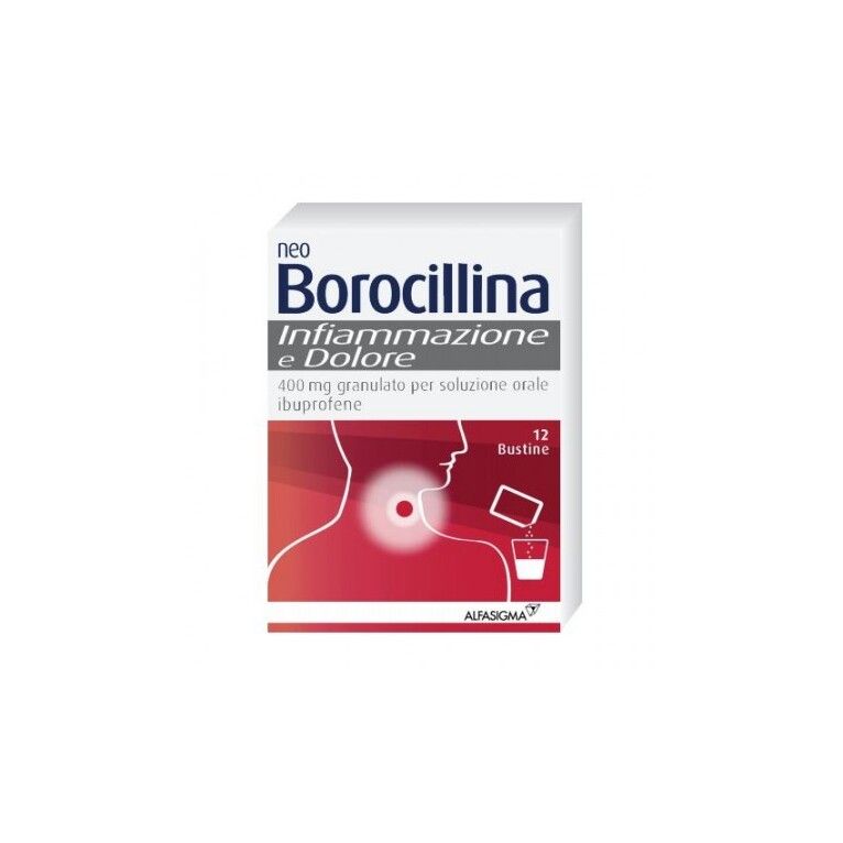 neoborocillina infiammazione e dolore os granulato 12 bustine 400 mg