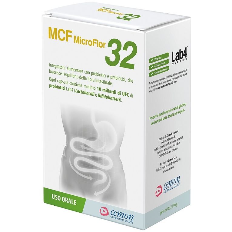 mcf microflor 32 60 capsule vegetali